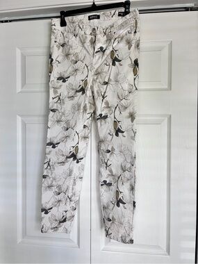 Buffalo David Bitton White Floral Chinos